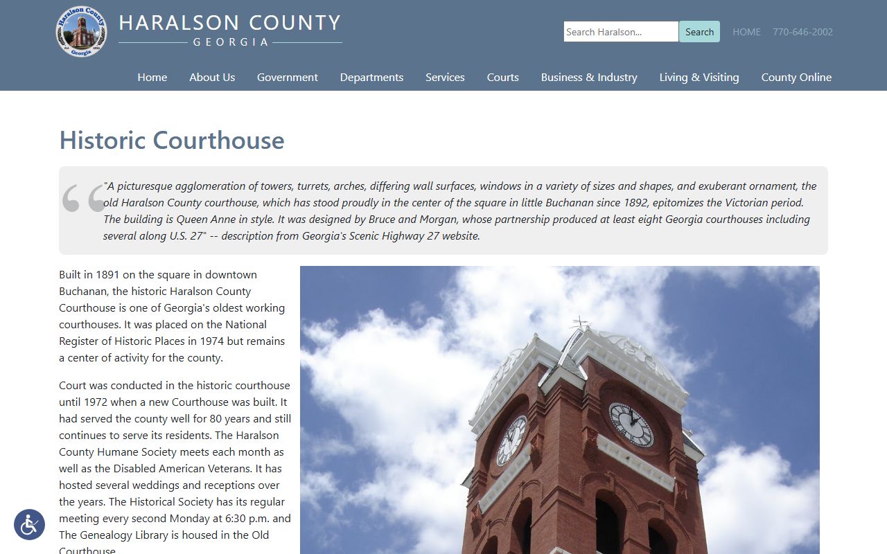 Haralson County marriage records historic courthouse